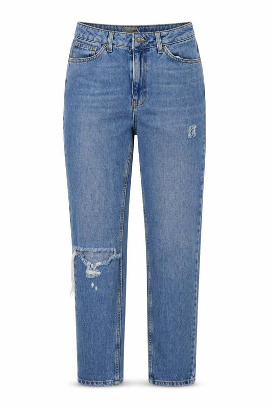 Topshop Womens Blue  Denim Mom Jeans Size 28 L32 in