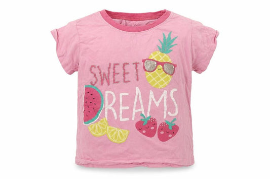 b&m Girls Pink   Basic T-Shirt Size 8-9 Years