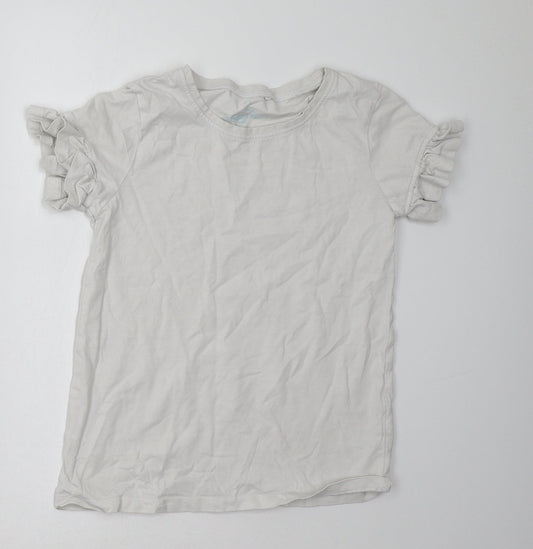 NEXT Girls White   Basic T-Shirt Size 9 Years
