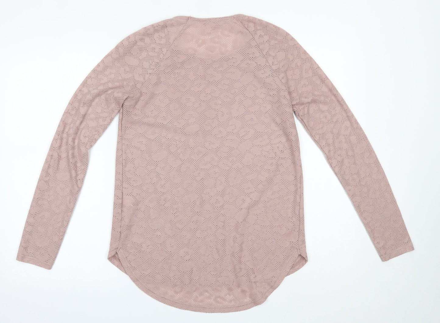 NEXT Womens Pink Animal Print  Basic Blouse Size 10