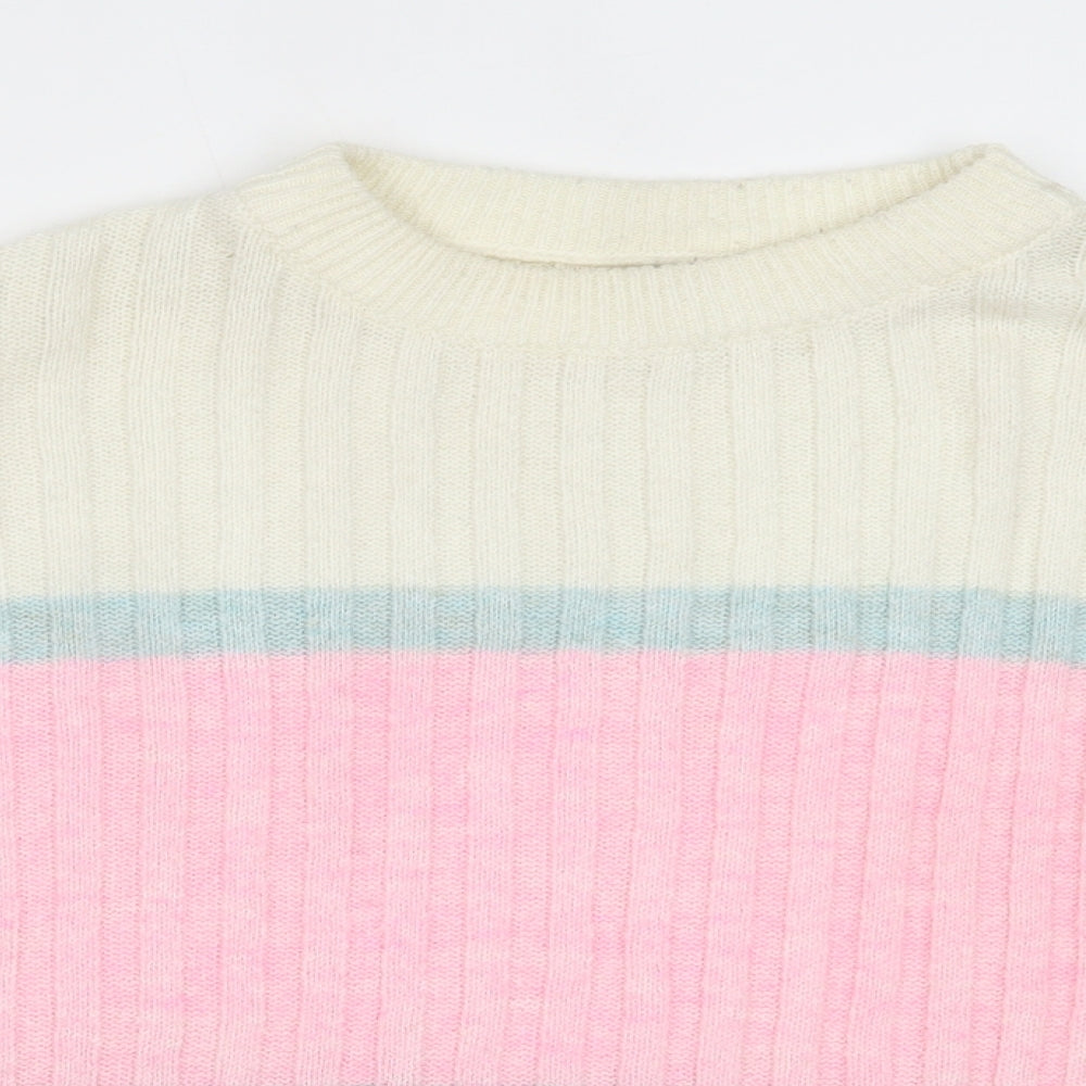 Papaya Womens Multicoloured Striped  Pullover Jumper Size S