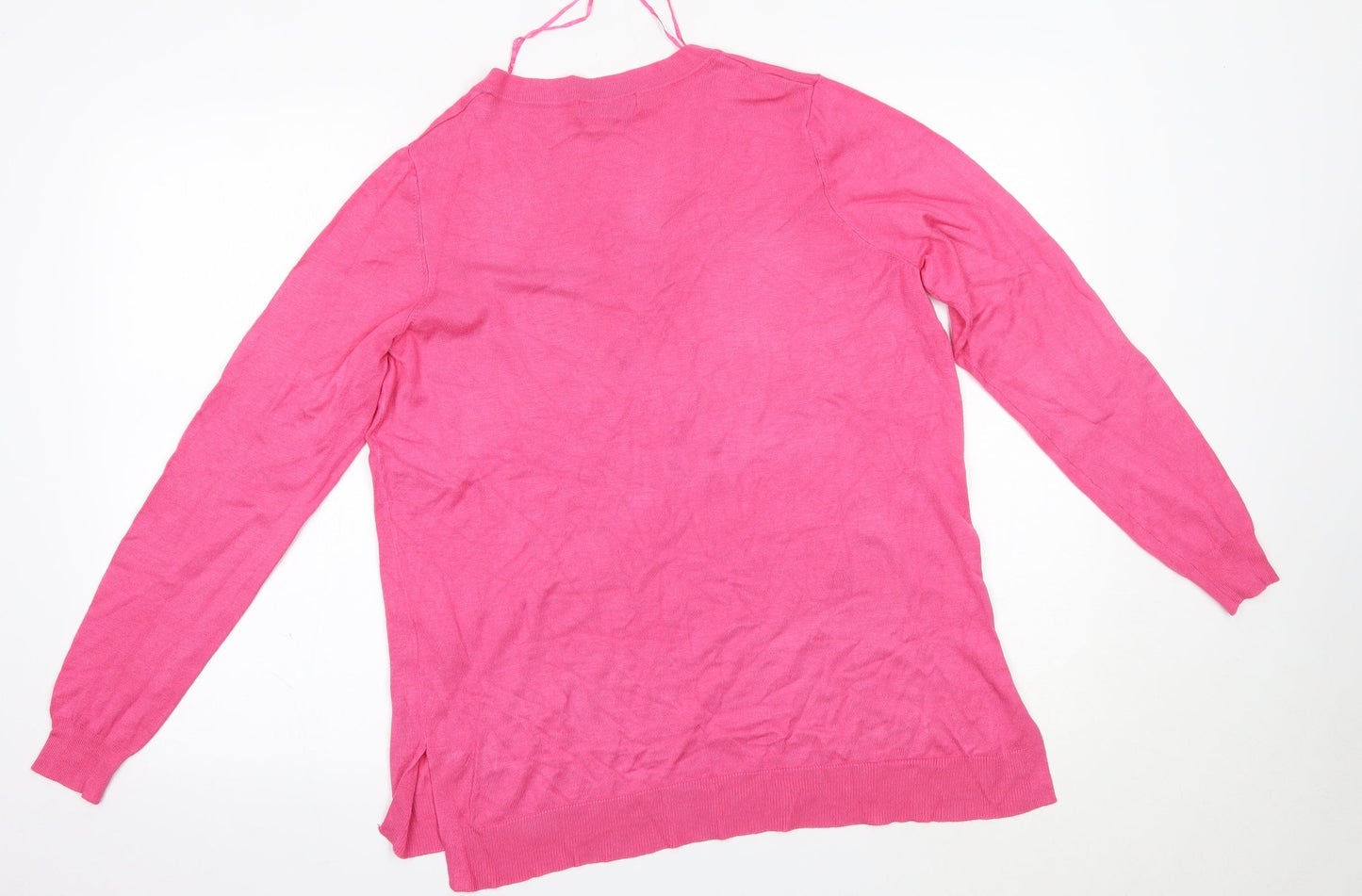 nutmg Womens Pink   Pullover Sweatshirt Size 14