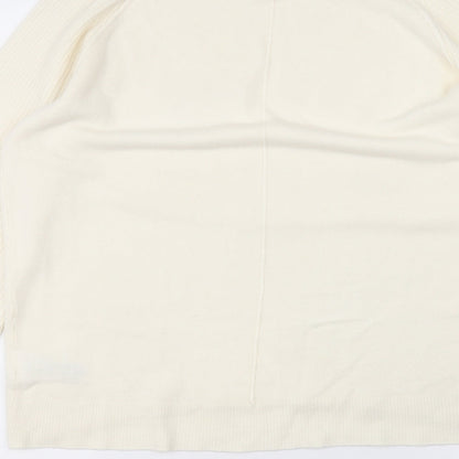 Next Womens White   Pullover Jumper Size S