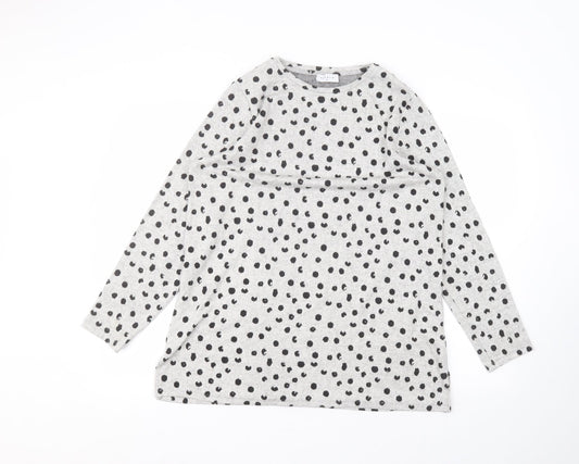 Matalan Womens Grey Polka Dot  Pullover Jumper Size 12