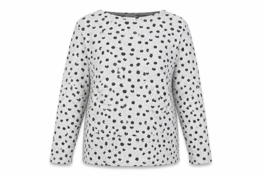 Matalan Womens Grey Polka Dot  Pullover Jumper Size 12