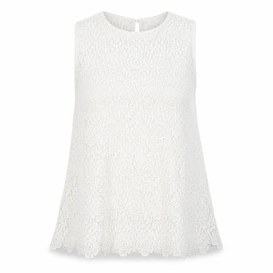 ribon Womens White   Basic T-Shirt Size 12
