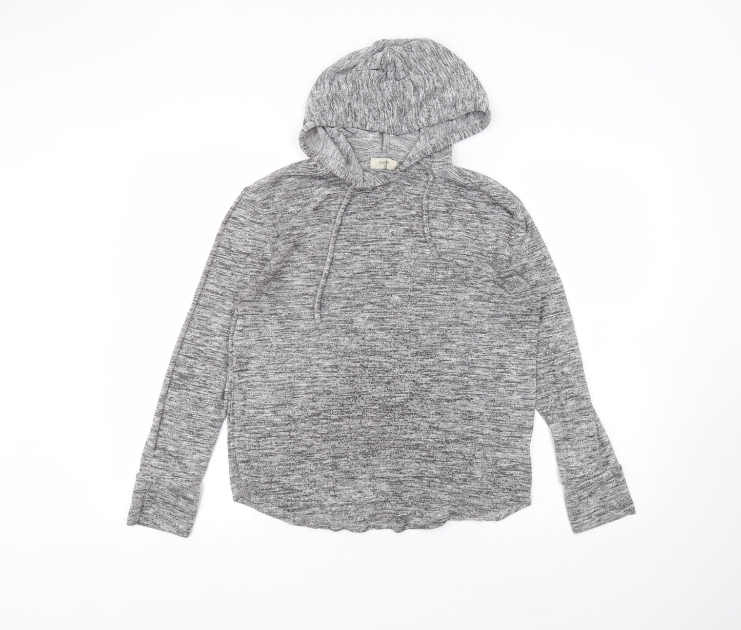 Papaya Womens Grey   Pullover Hoodie Size XS