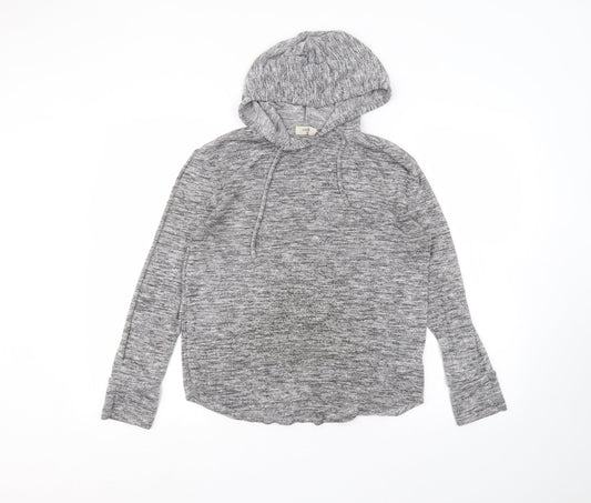 Papaya Womens Grey   Pullover Hoodie Size XS