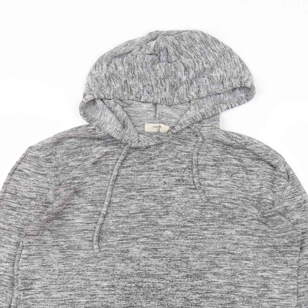 Papaya Womens Grey   Pullover Hoodie Size XS