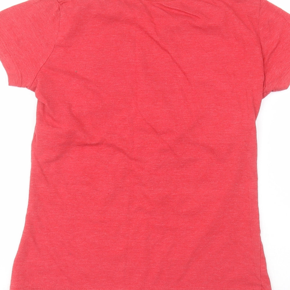 eagle apparel Girls Red   Basic T-Shirt Size L