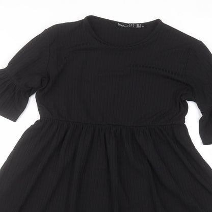 Preloved Boohoo Womens Black   A-Line  Size 8 - Detail