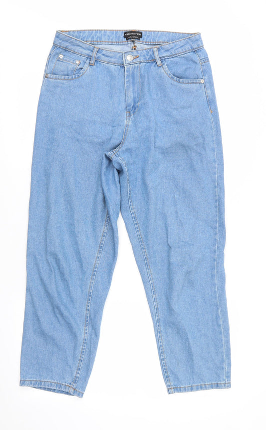 Wednesday's Girl Womens Blue   Boyfriend Jeans Size 28 in L25 in - Cropped