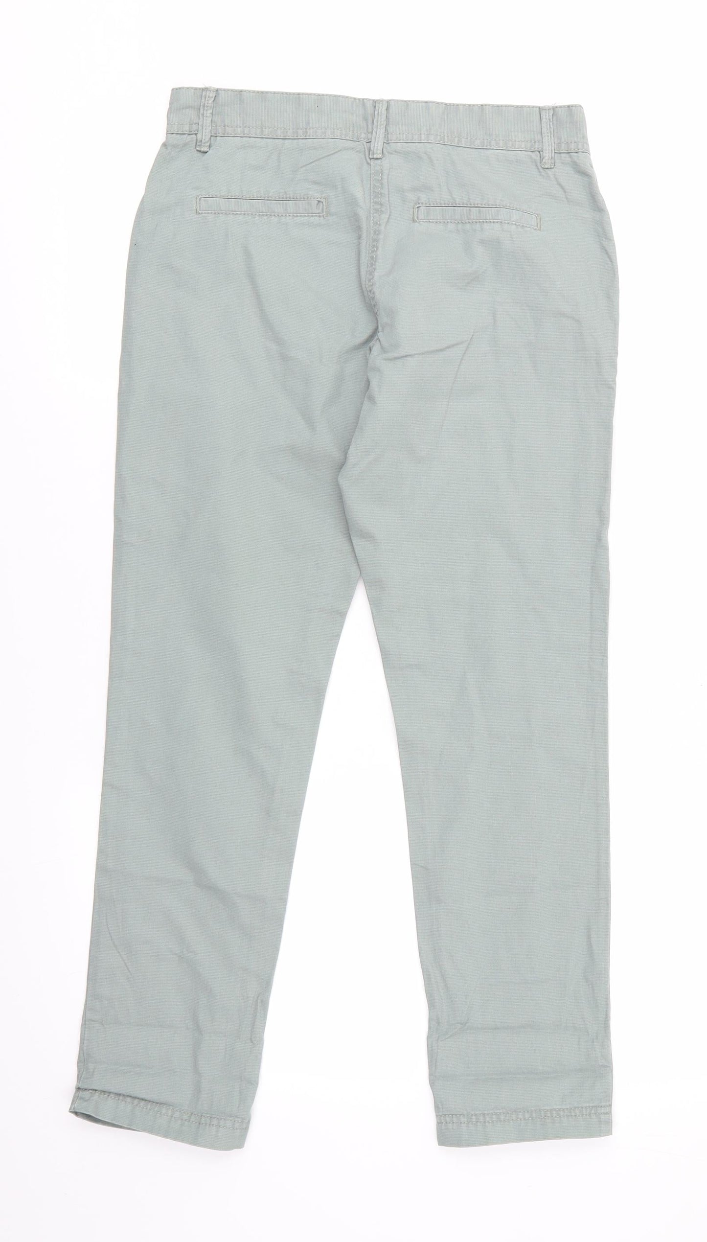 Chino Womens Green   Chino Trousers Size 6 L27 in - Sage Green - Very fine dot like pattern