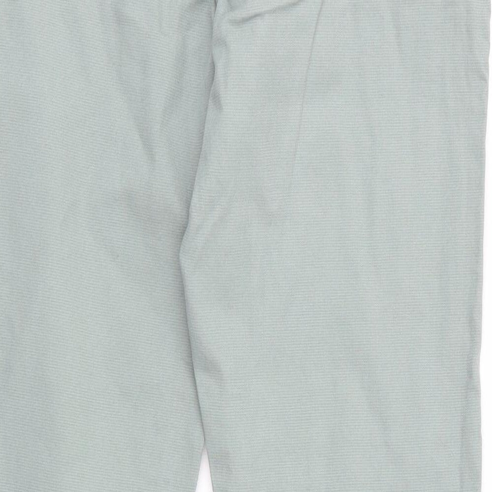 Chino Womens Green   Chino Trousers Size 6 L27 in - Sage Green - Very fine dot like pattern