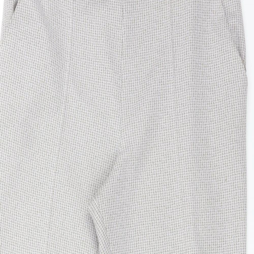 M&S Womens Multicoloured Houndstooth  Trousers  Size 14 L24 in