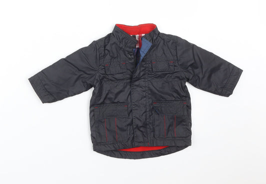 George Baby Black   Overcoat Coat Size 3-6 Months