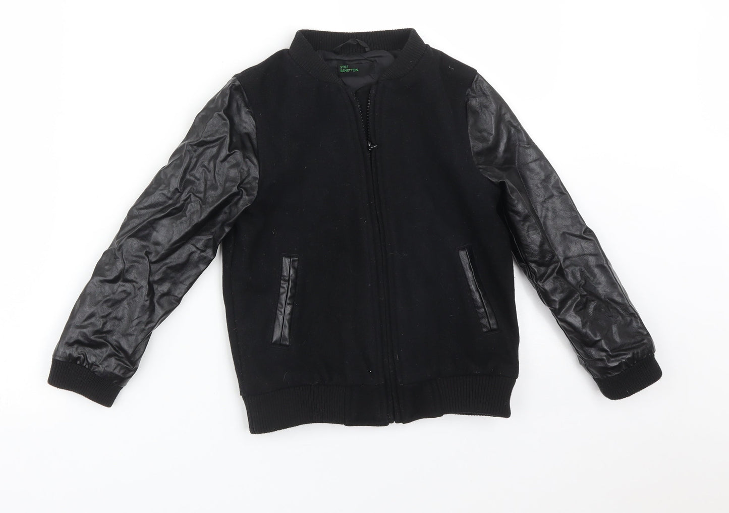 STILE BENETTON Boys Black   Jacket  Size S
