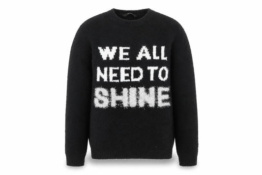 George Girls Black   Pullover Sweatshirt Size 9-10 Years  - WE ALL NEED TO SHINE