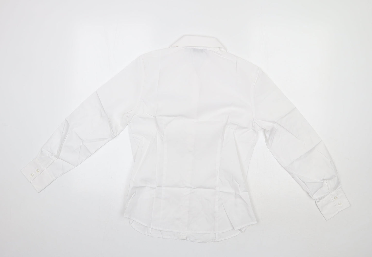 Disley Womens White   Basic Button-Up Size 8