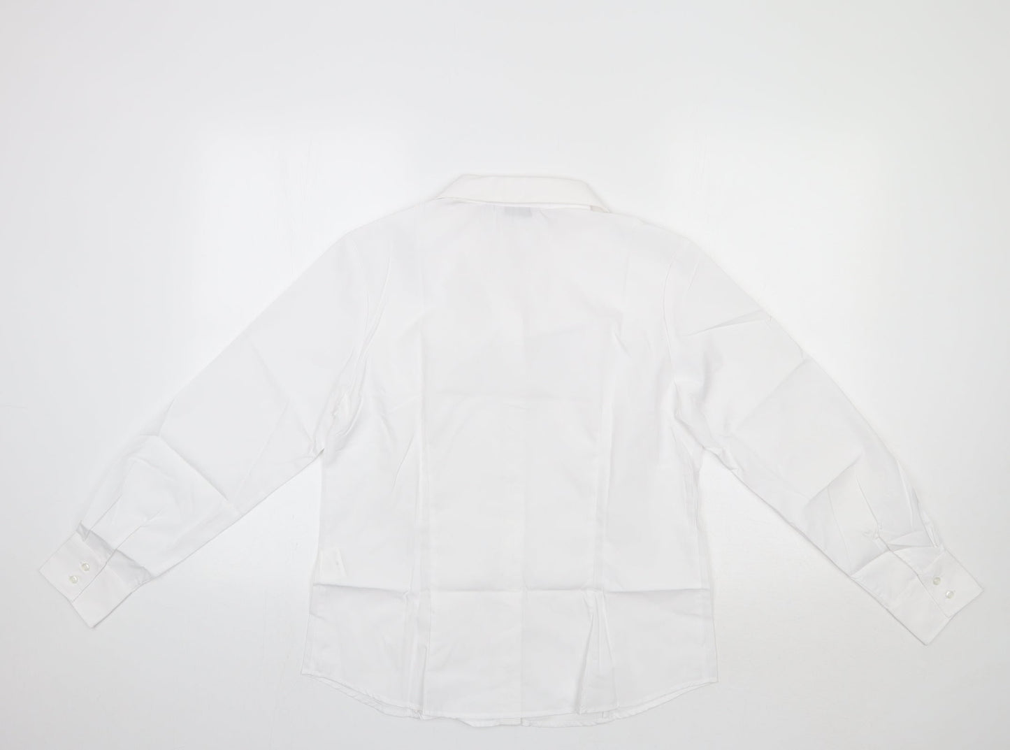 Disley Womens White   Basic Button-Up Size 12