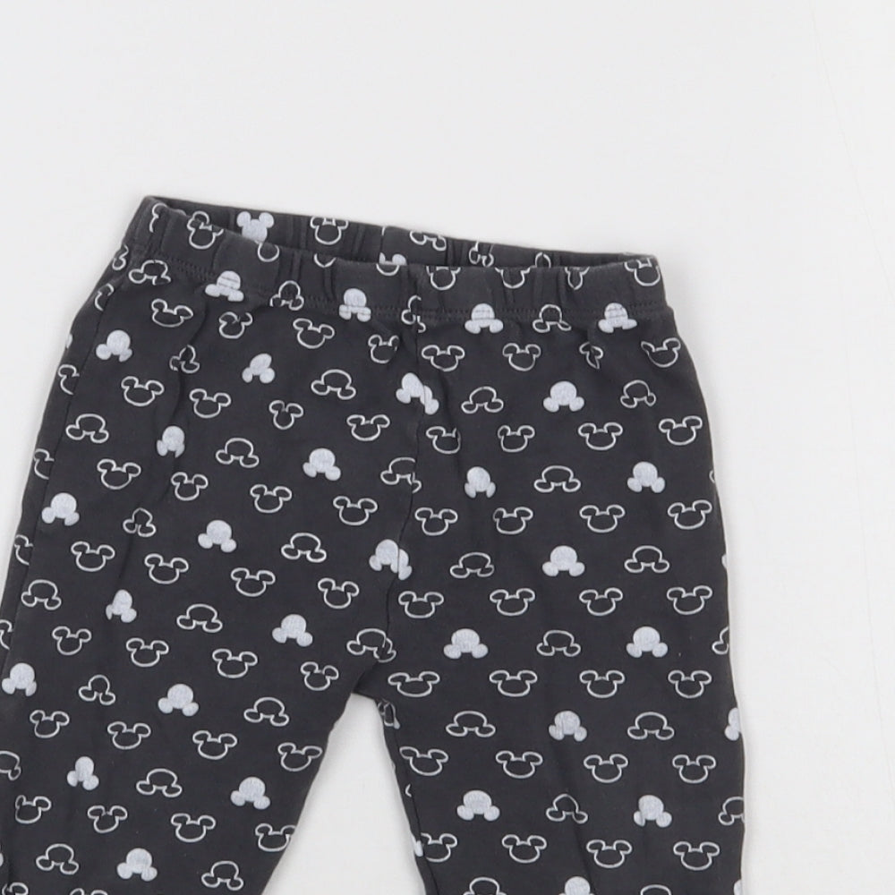 George Girls Grey Geometric   Pyjama Pants Size 2-3 Years  - Mickey Mouse