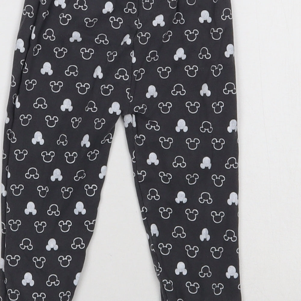 George Girls Grey Geometric   Pyjama Pants Size 2-3 Years  - Mickey Mouse
