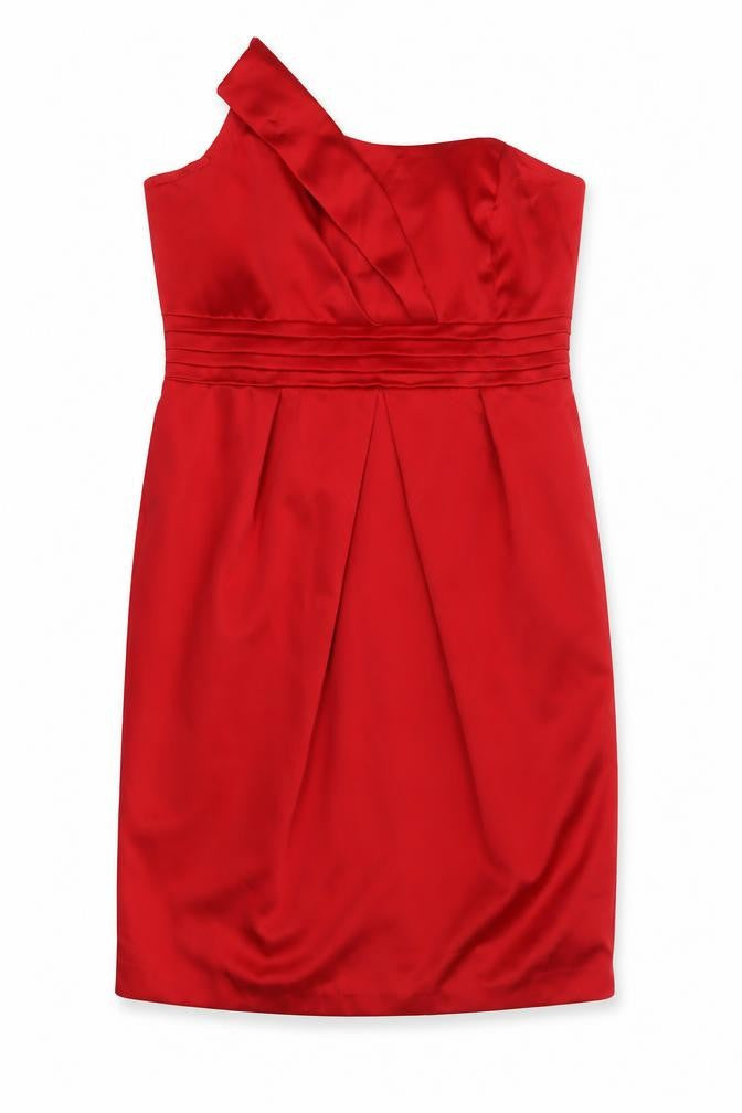 George Womens Red  Satin Bodycon  Size 14