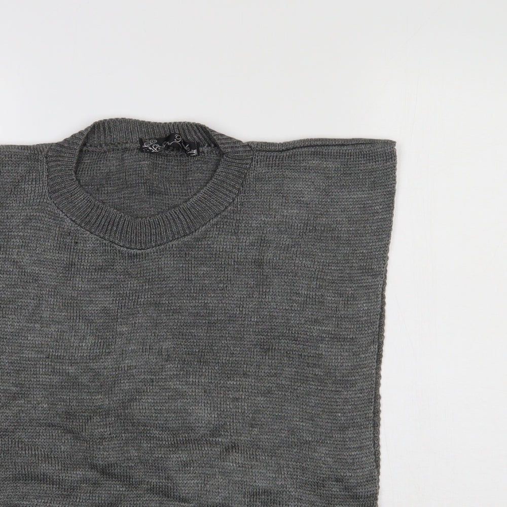 PINK Womens Grey   Pullover Jumper Size S