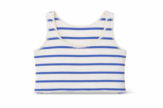 New Look Womens Multicoloured Striped  Cropped Tank Size 6