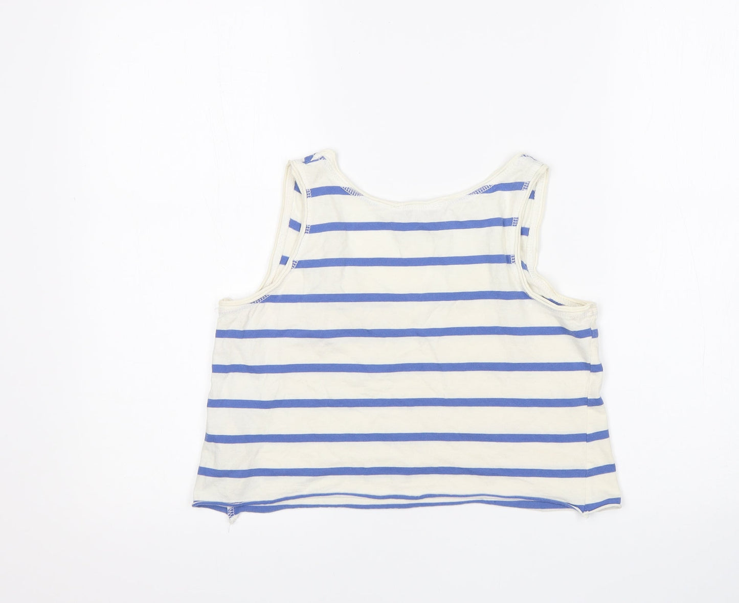 New Look Womens Multicoloured Striped  Cropped Tank Size 6