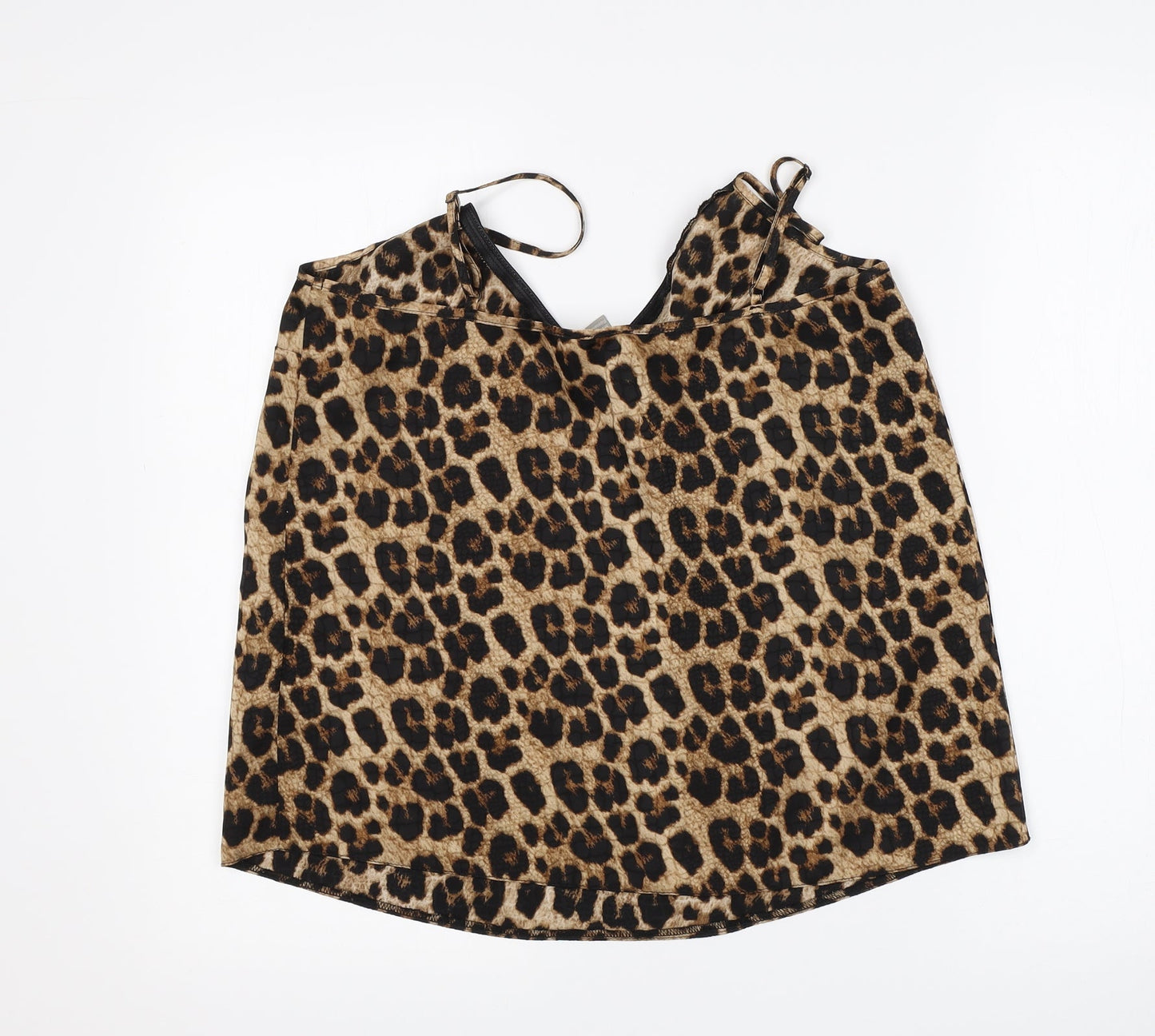 ASOS Womens Multicoloured Animal Print  Basic Blouse Size 10