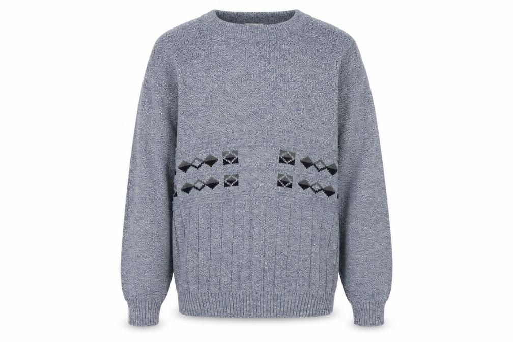 Menswear Mens Blue Argyle/Diamond  Pullover Jumper Size XL