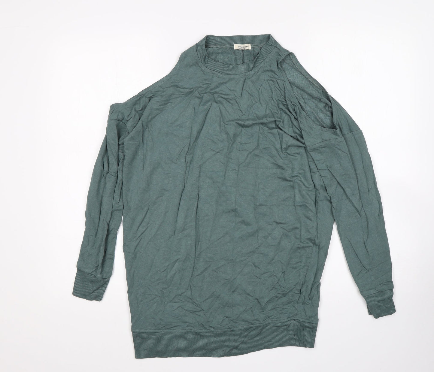River Island Womens Green   Pullover Jumper Size 6