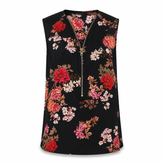 Cameo Rose Womens Multicoloured Floral  Basic Blouse Size 8
