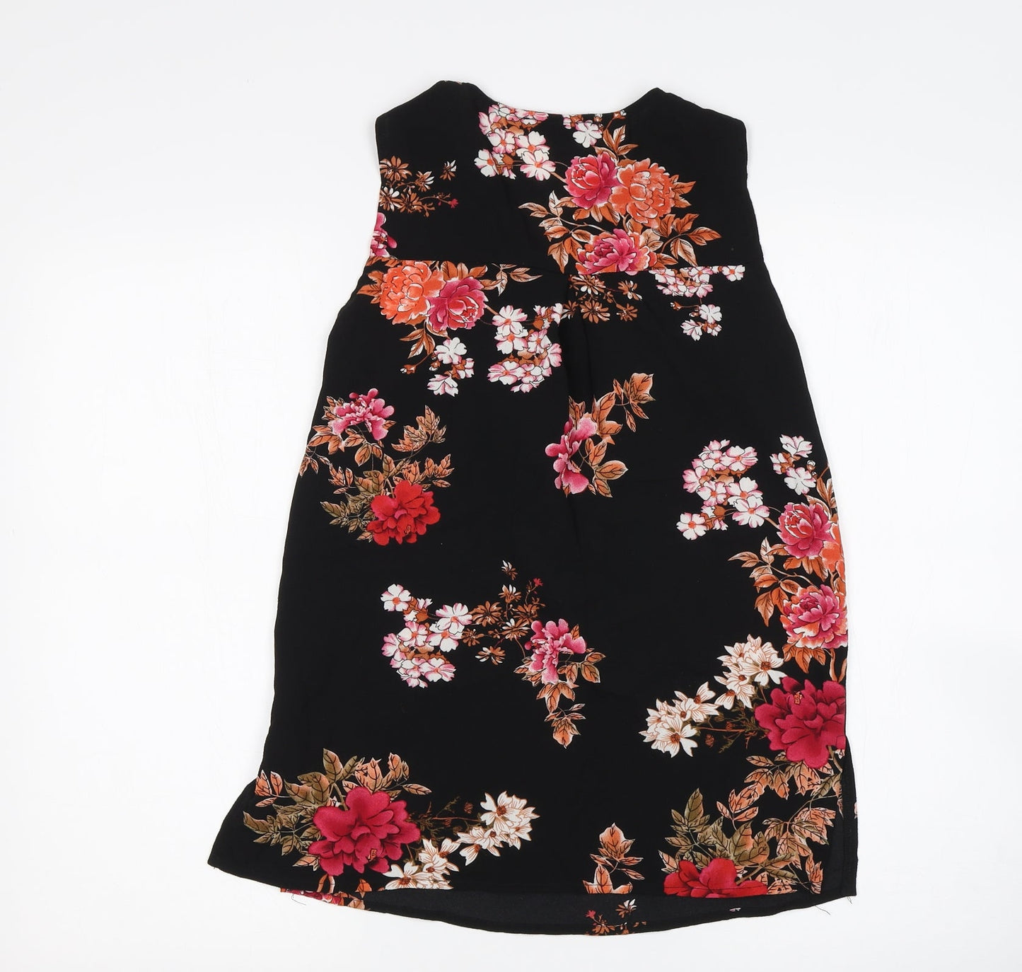 Cameo Rose Womens Multicoloured Floral  Basic Blouse Size 8
