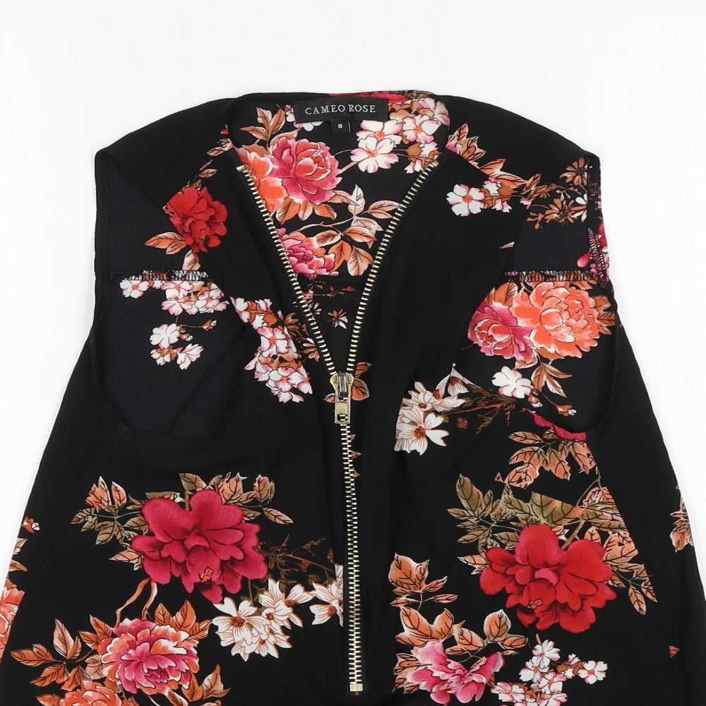 Cameo Rose Womens Multicoloured Floral  Basic Blouse Size 8
