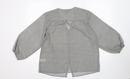 H&M Womens Multicoloured Polka Dot  Basic Blouse Size 8