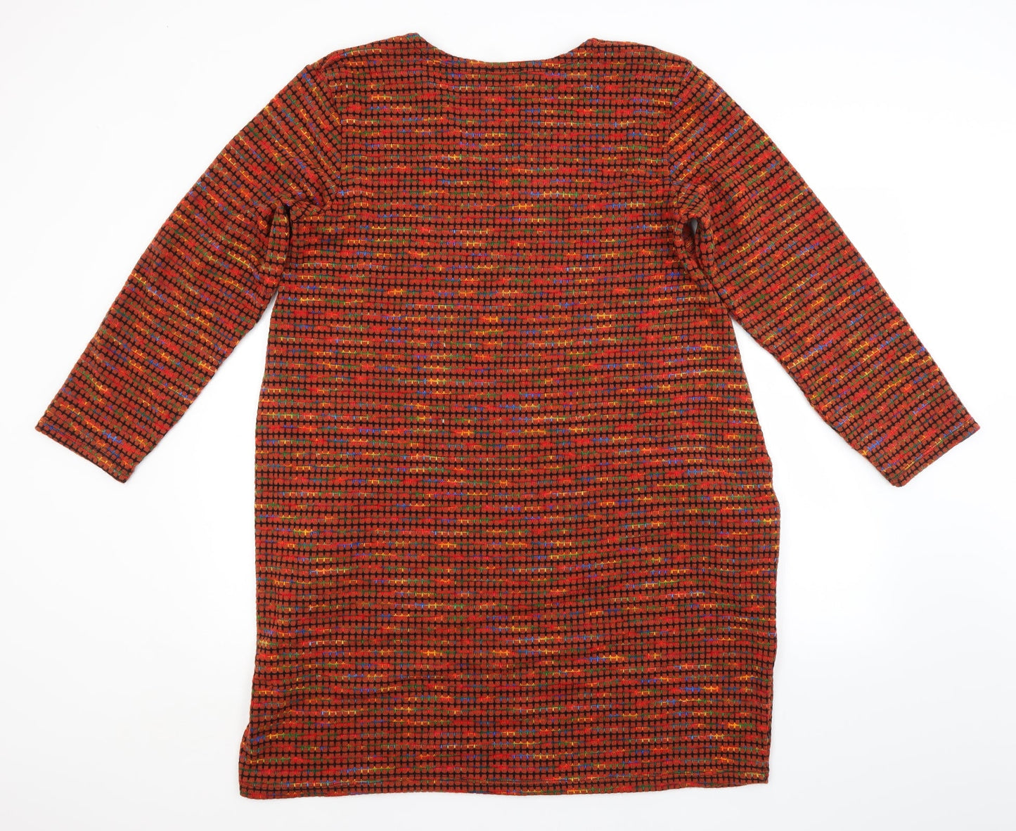 Preworn Womens Multicoloured Check  Jumper Dress