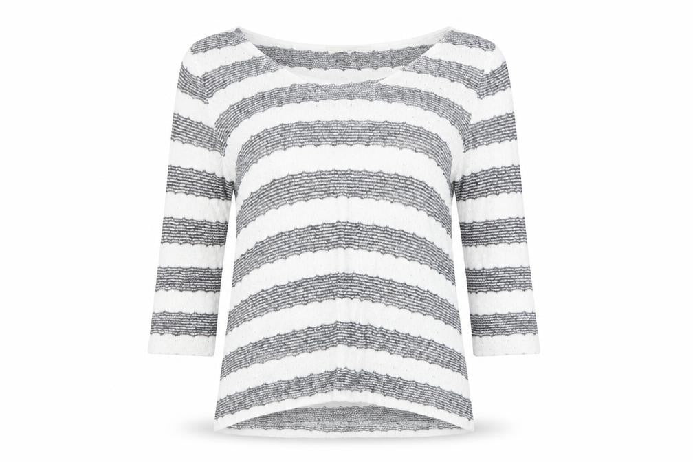 NEXT Womens White Striped  Pullover Jumper Size 8