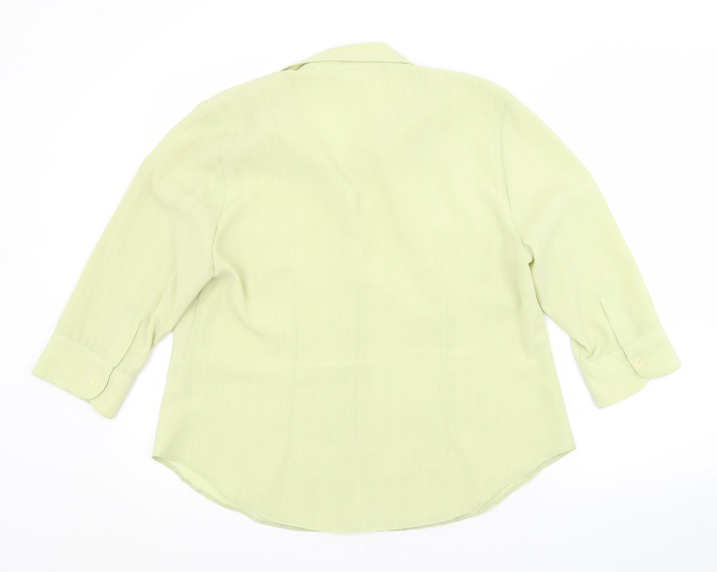 FOSBY Womens Green   Basic Button-Up Size 16