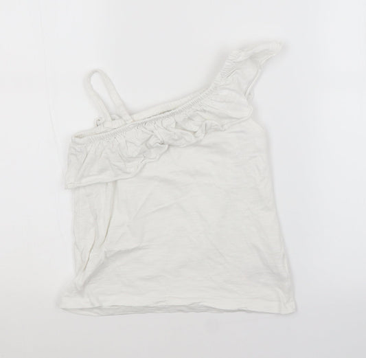 NEXT Girls White   Basic Blouse Size 7 Years
