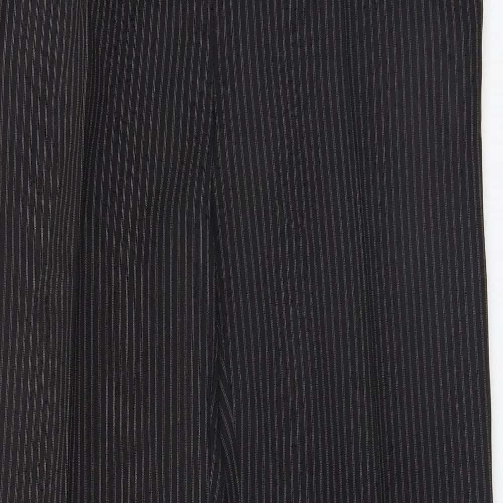 Papaya Womens Brown Striped  Dress Pants Trousers Size 10 L28 in