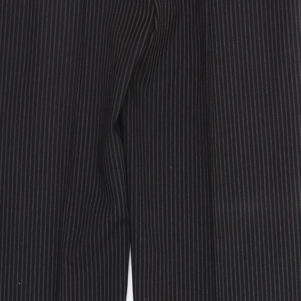 Papaya Womens Brown Striped  Dress Pants Trousers Size 10 L28 in
