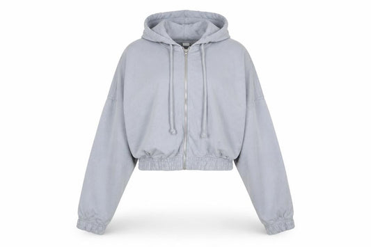 Womens Grey   Full Zip Hoodie Size L