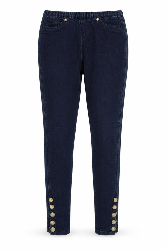 YESYES Womens Blue   Tapered Jeans Size 10 L30 in - Elastic Waist