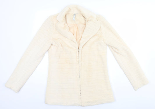 Belle Womens Beige   Overcoat Coat Size M