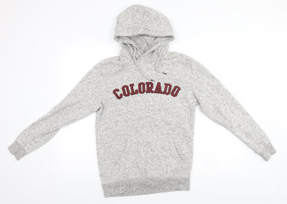 Tu Mens Grey   Pullover Hoodie Size XS  - Colorado