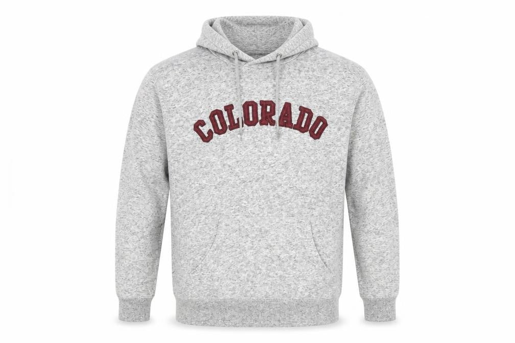 TU Mens Grey   Pullover Hoodie Size XS  - Colorado