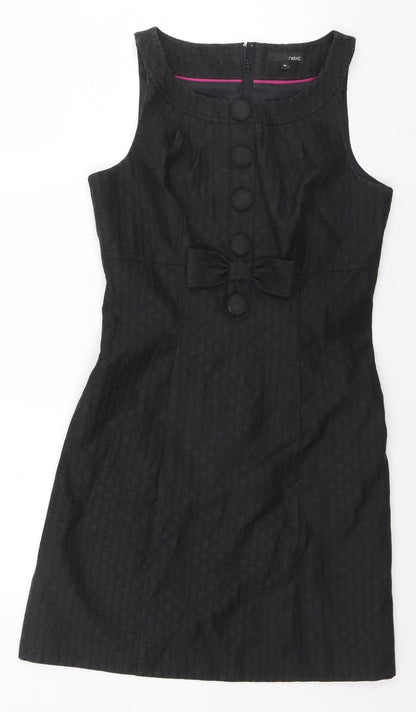 Next Womens Brown Geometric  A-Line  Size 10