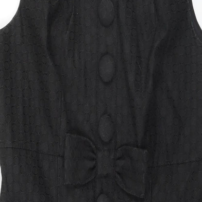 Next Womens Brown Geometric  A-Line  Size 10